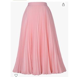 LIKE NEW high waisted A line pleated skirt